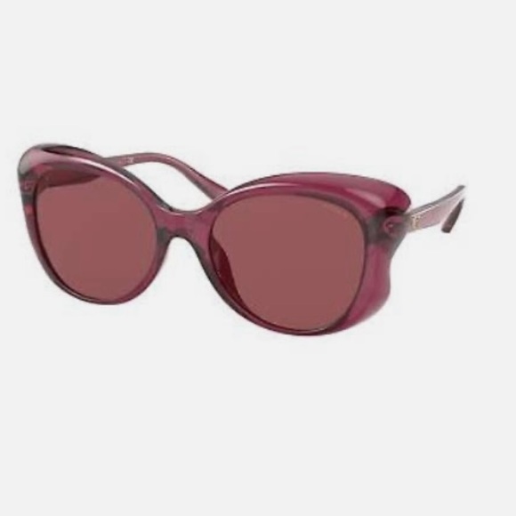 Coach HC8307U -Wine Burgundy Sunglasses. - Picture 4 of 7